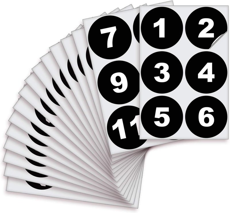 iSYFIX Black Consecutive Number Stickers – 1 to 100, 4-inch, 1 Set – Vinyl Self Adhesive Premium Decal, Ideal for Inventory, Storage, Organizing, Boxes, Bins, Toolbox, Lockers & More, Indoor/Outdoor - Image 1
