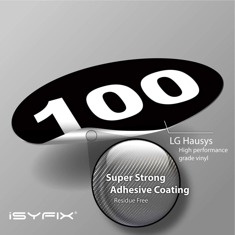 iSYFIX Black Consecutive Number Stickers – 1 to 100, 4-inch, 1 Set – Vinyl Self Adhesive Premium Decal, Ideal for Inventory, Storage, Organizing, Boxes, Bins, Toolbox, Lockers & More, Indoor/Outdoor - Image 2