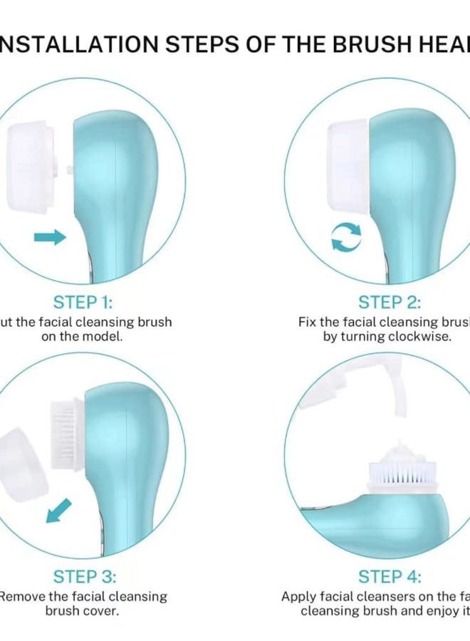 Clarisonic استبدالات رأس الفرشاة | متوافق مع ميا 1، ميا 2، ميا فيت، ألفا فيت، سمارت بروفايل أبلفت وألفا فيت | تمت إضافته إلى بوابة الشفافية، عمق المسام، عبوة 2 (عدد 2) - Image 4