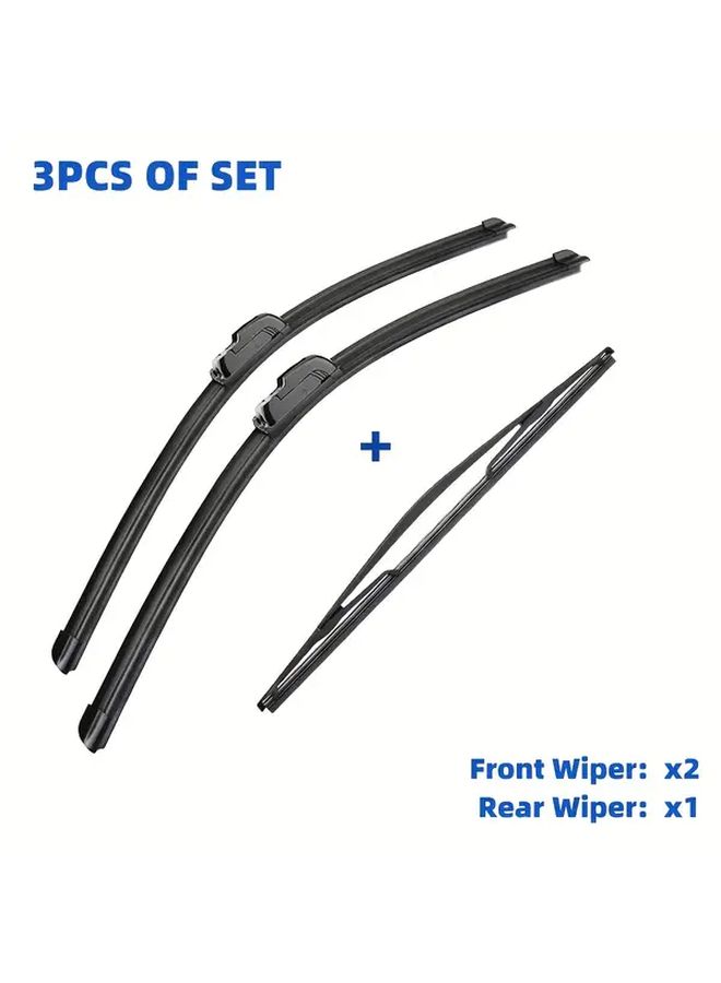 Opel Zafira A 1998 2005 Wiper Blades Set of 3 Front Rear 24 22 16 Inch - Image 2