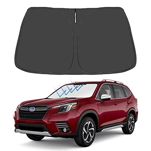 Proadsy Windshield Sun Shade for Subaru Forester 20192025 4Layer Foldable Front SUV Crossover Base Premium Sport Limited Sunshade Protector Sun Visor Blocks UV Rays Keep Car Cooler