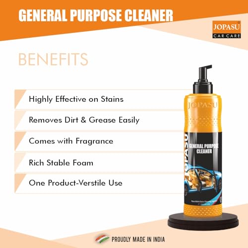 JOPASU General Purpose Cleaner – Heavy Duty Multi Surface Cleaner for Car, Home & Garage | Removes Dirt, Oil & Grease | Professional Cleaning Formula (300 ML) - Image 3