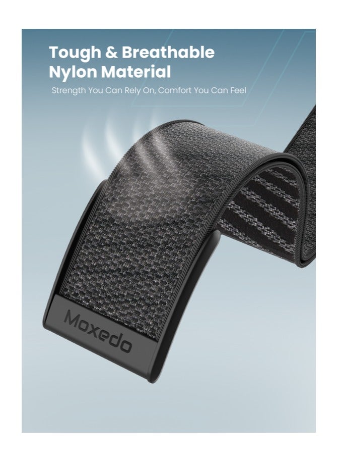 Moxedo Moxedo Fit-Weave Nylon Braided Band - Gray Black  - Image 2