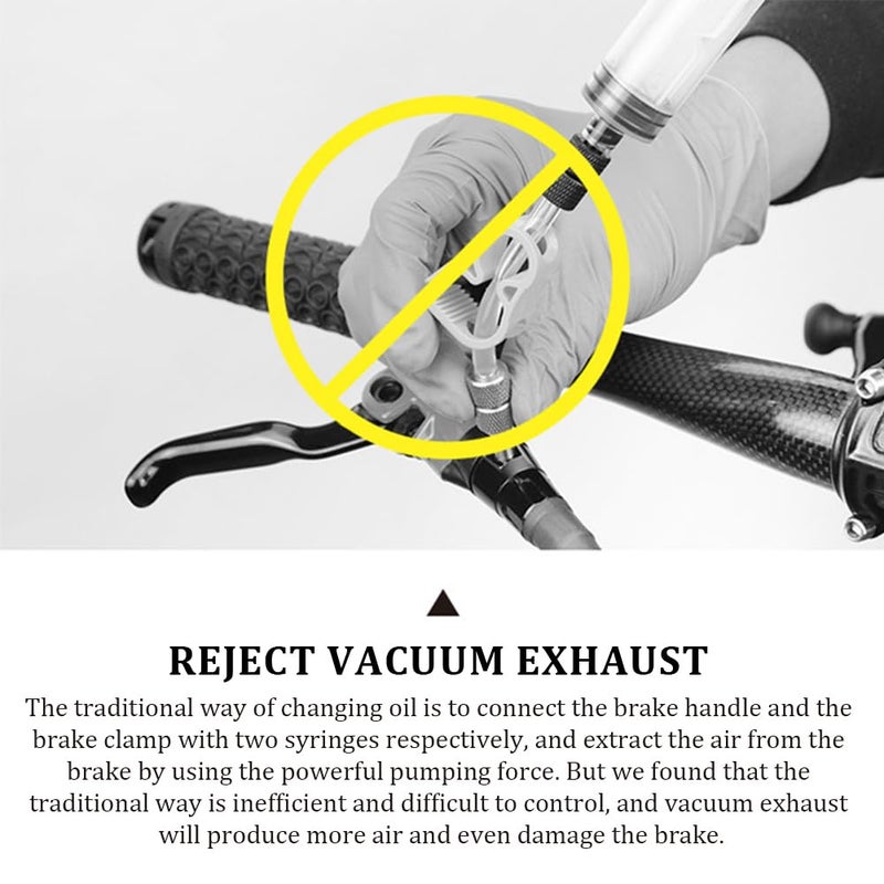 Ranjaner Brake Bleed Kit Bicycle Hydraulic Disc Brake Oil Mineral for Shimano, MAGURA, TEKTRO, SRAM Series Bike Brake Repair Tools, 2022 STD Metal joint - Image 3