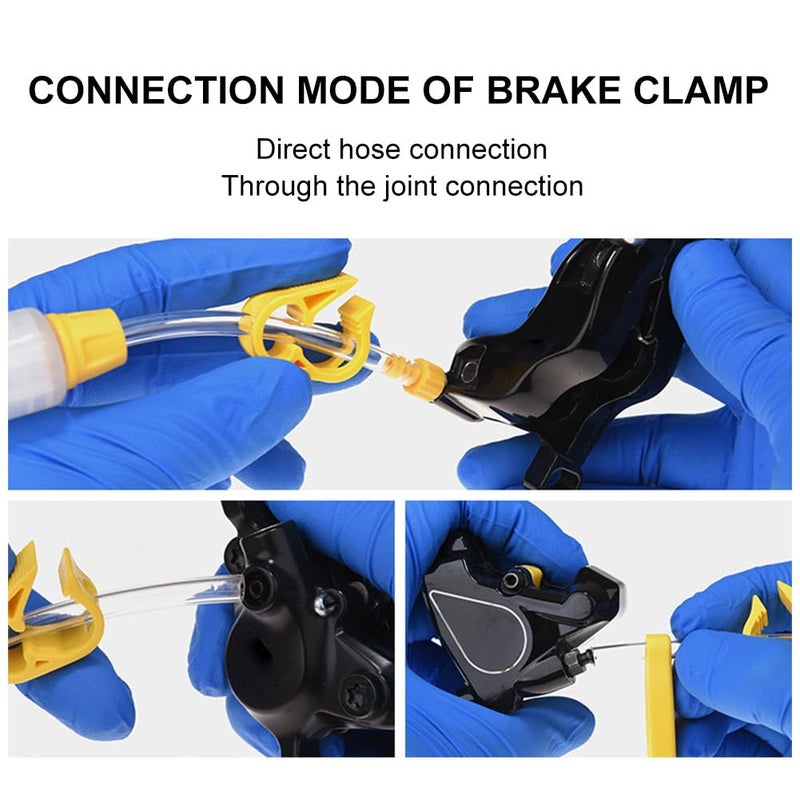 Ranjaner Brake Bleed Kit Bicycle Hydraulic Disc Brake Oil Mineral for Shimano, MAGURA, TEKTRO, SRAM Series Bike Brake Repair Tools, 2022 STD Metal joint - Image 5