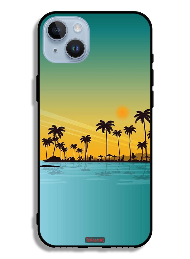 Tolwak Apple iPhone 14 Plus Protective Case Scenery Abstract Art - Image 2