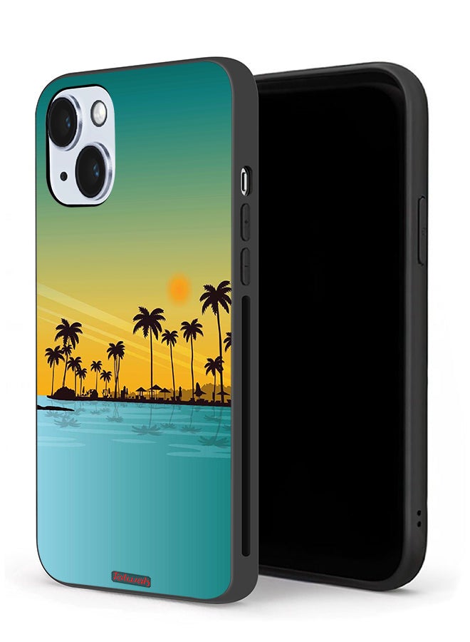 Tolwak Apple iPhone 14 Plus Protective Case Scenery Abstract Art - Image 1