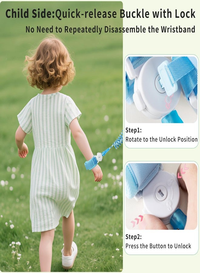 bearcouple Safety Anti Lost Wrist Link for Kids with Key Lock, Reflective Child Walking Harness, Kid Wrist Leash Autism Safe Bracelet for Boys & Girls Toddlers Leash for Supermarket Amusement Park Zoo Travel - Image 4