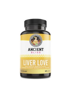 Liver Love Natural Milk Thistle Liver Detox And Liver Health Cleanse Supplement Support Healthy Liver In Men And Women 60 Capsules With Burdock Dandelion Cloves And More