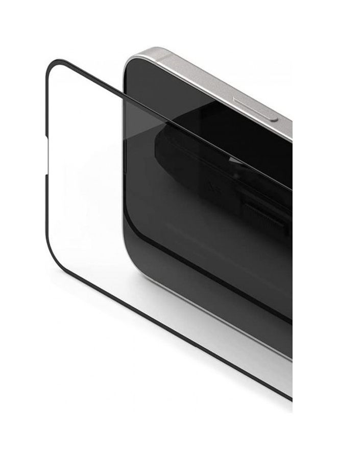 Ultimate 3D Tempered Glass Screen Protector for Apple iPhone 13 Pro/13 Clear/Black - Image 2