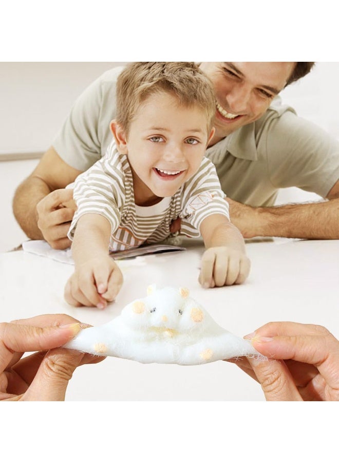 يوڠام قطعتان من ألعاب الضغط على شكل هامستر – ألعاب تململ حسية لتخفيف التوتر، هامستر تبا المطاطي القابل للعصر، ألعاب تململ للعائلة، مناسبة للبالغين والأطفال - Image 3