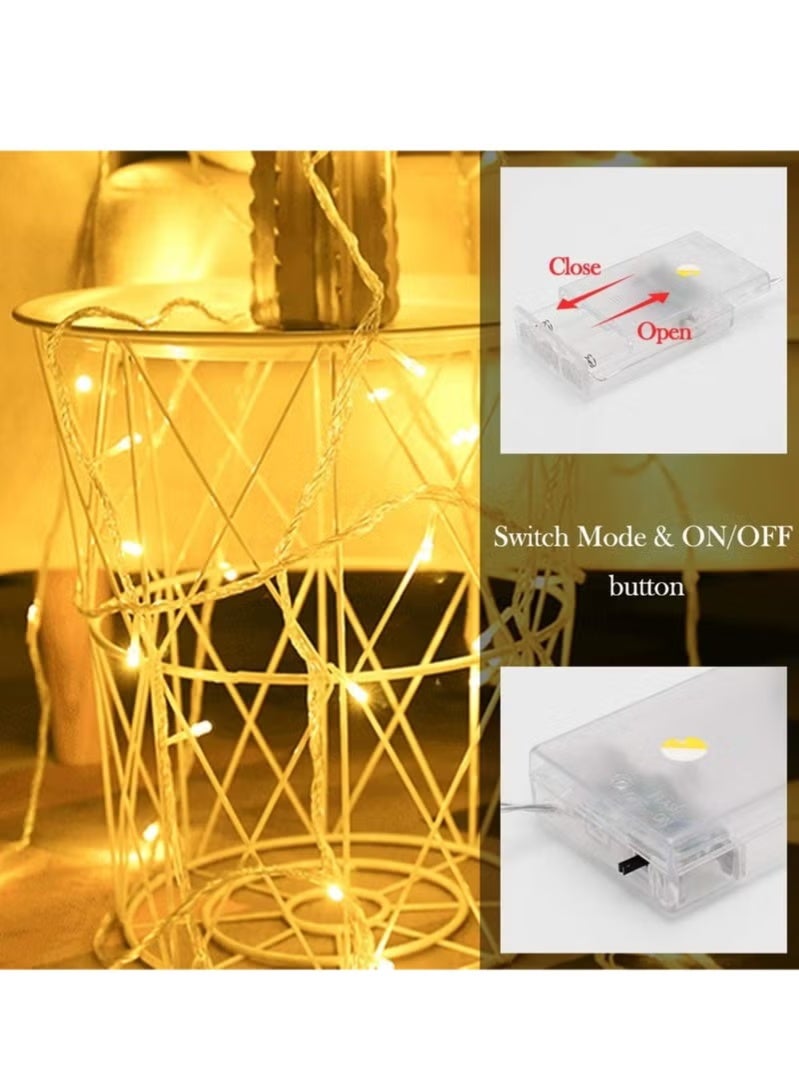 40 LED Fairy Lights String - 20FT Battery Operated LED Light for Indoor/Outdoor, Wedding, Party, Holiday Decor (Warm White) - Image 3