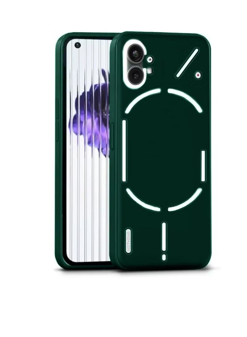 TIGER Liquid Silicone Ultra Thin TPU Phone Case Cover for Nothing Phone 1 5G (2022) – Dark Green, Shockproof, Anti-Fingerprint, Slim Fit Soft Protective Back Cover with Smooth Grip and Scratch-Resistant Design for Daily Protection - Image 1
