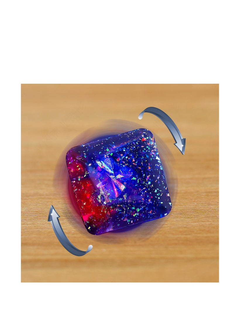 general Gleaming finger spinner desktop kinetic venting stress relief personalized trendy toy black technology - two spinners - Aurora + Eclipse, + two PU leather cases - Image 4