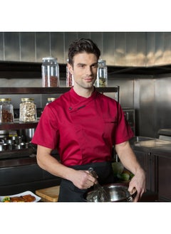 NIBEMINENT Fashion Chef Overalls Restaurant Canteen Kitchen Hotel Rear Kitchen Hot Pot Restaurant Chef Uniform Breathable  - Image 1