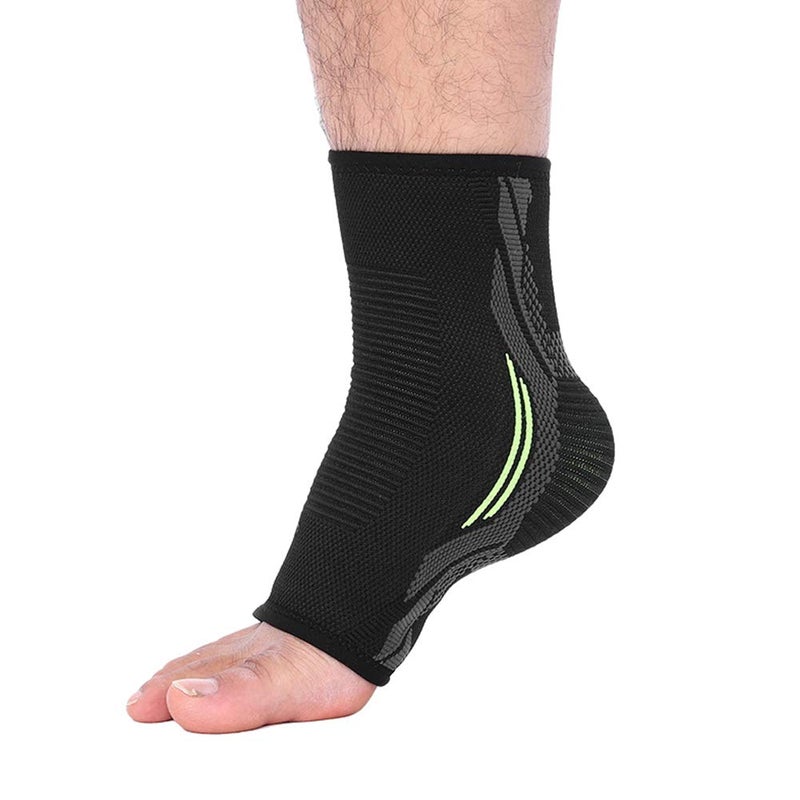 High Elastic Spandex Ankle Support Brace Breathable Compression Sleeve For Sports Running Soccer Basketball Medium - Image 4
