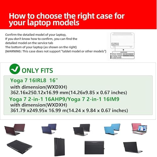 VEVOOD Laptop Case for 2023 Yoga 7i 16"| Yoga 7 16IRL8 /16IAH7/16IAP7 /16AHP9/16IM9 2-in-1 |15z-ds100/15-cn/15-dr1007TX/15-cp0053cl /15.6" Laptop Case (Grey) - Image 5