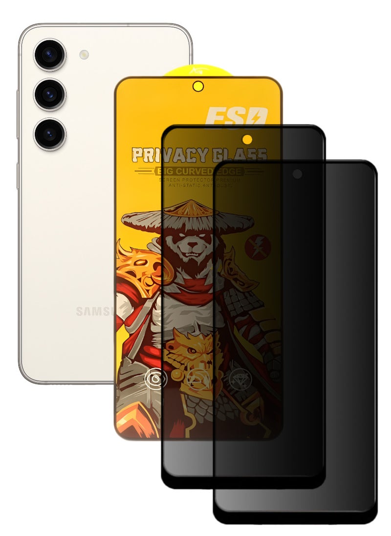 اي اس دي قطعتين، واقي شاشة عالي الجودة لهاتف آسامسونج جالاكسي S23 - Image 1