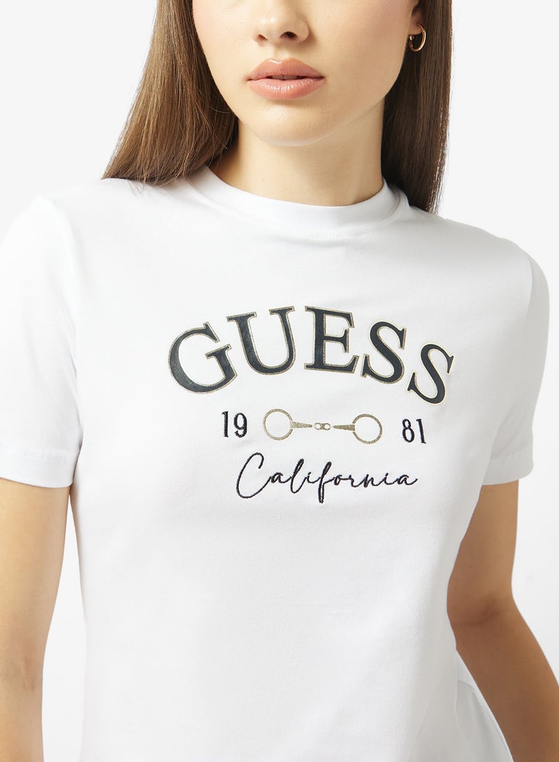GUESS Beatriz Crew Neck Short Sleeve T-Shirt - Image 3