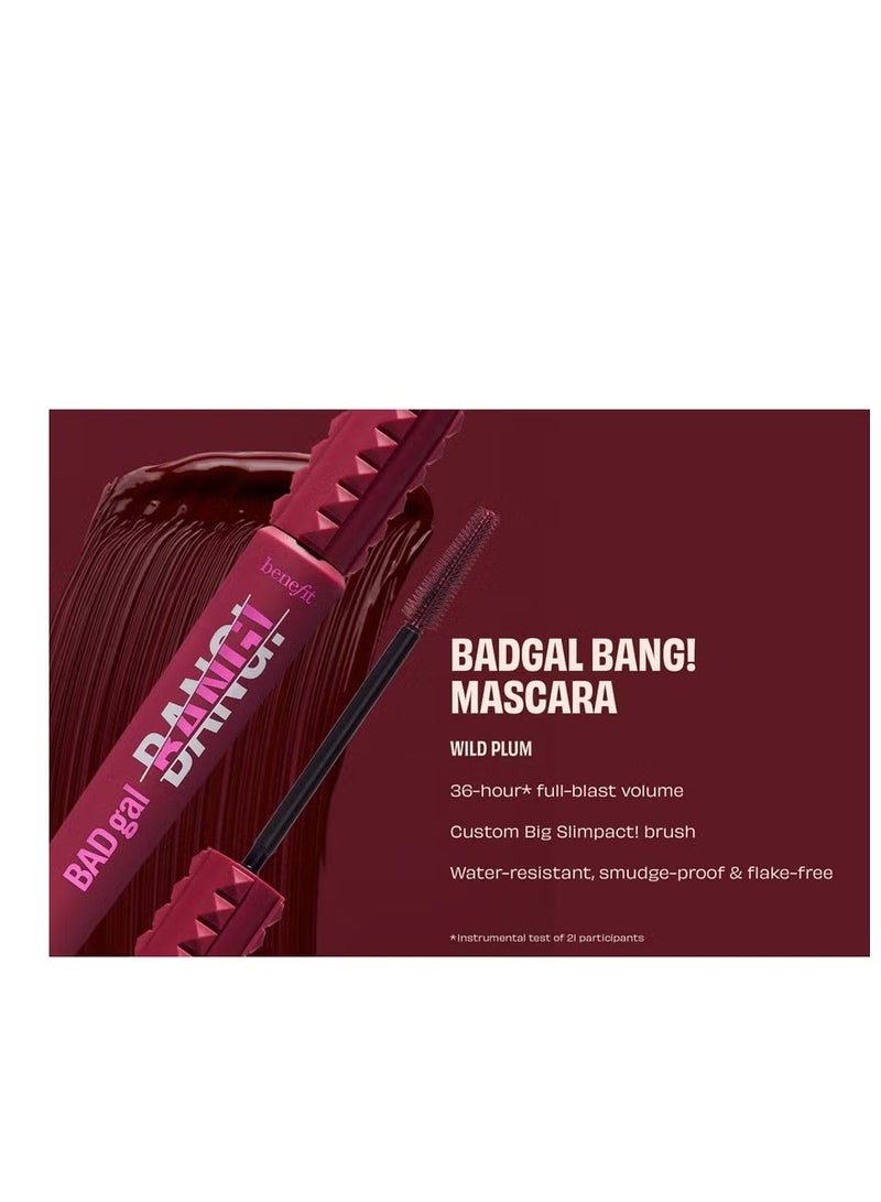benefit Limited Edition BADgal BANG! Volumising Mascara - Wild Plum 8.5g - Image 2