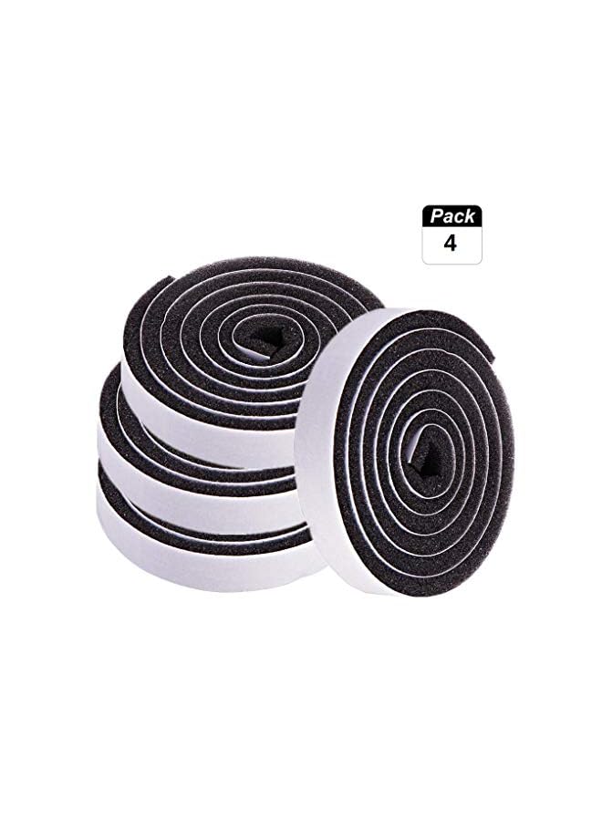 erorex Pcs Window Door Weather Stripping Insulation Foam Tape, Self-adhesive Weather Strip Door Seal, Insulation Soundproof Tape High Density Weather Stripping Anti-Dust Stickers - Image 2