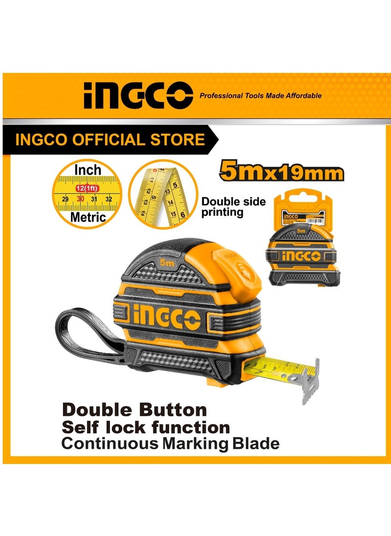 INGCO INGCO Industrial Steel Measuring Tape 5M - HSMT08519  - Image 3