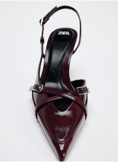 Zara HEELED SHOE WITH STRAP AND BUCKLE  - Image 2