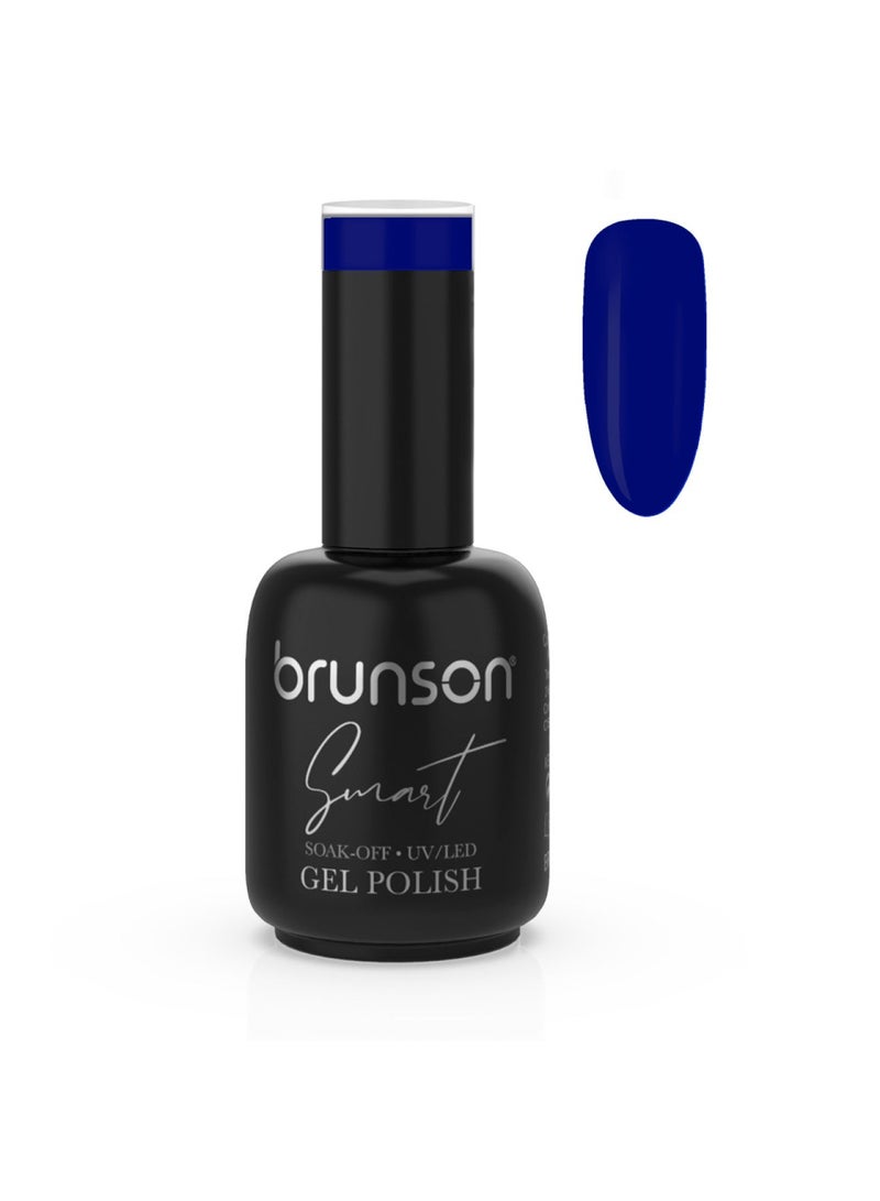 brunson Gel Polish, 15ml Smart Gel Nails Glossy Shine Finish Long Lasting Soak off UV Gel Nal Polish for Nail Art French Manicure Pedicure Salon Quality Chip Resistant Gel Nail Extensions UV Gel Nail Paint