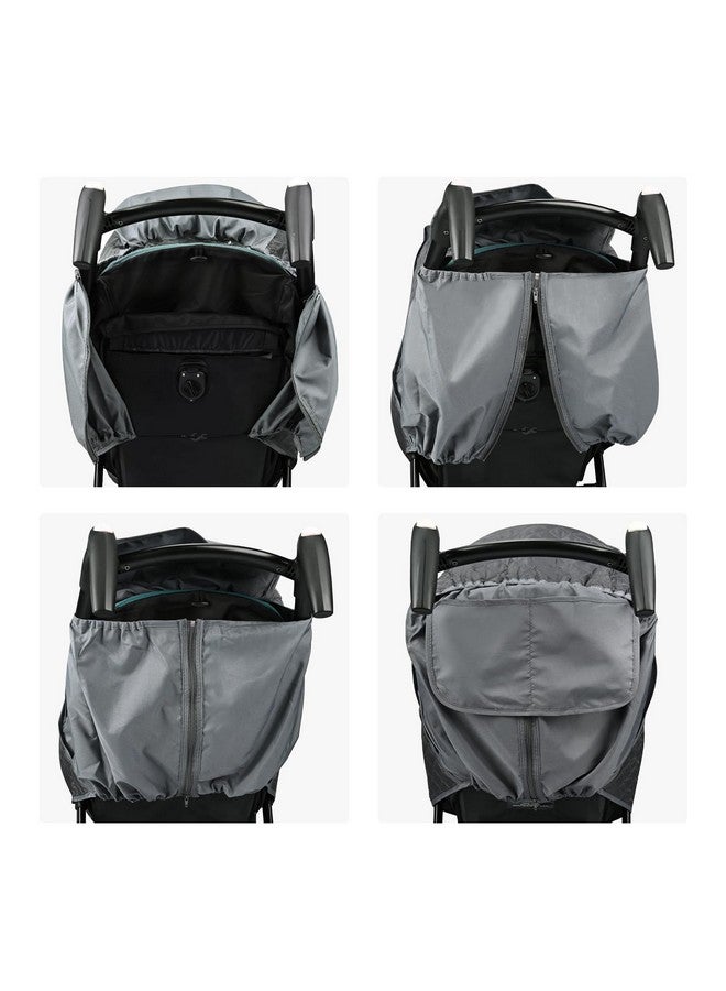 Bebamour Stroller Rain Cover,Universal Stroller Accessory,Waterproof,Windproof Protection,Protect from Dust Snow,Baby Travel Weather Shield (Dark Grey) - Image 4