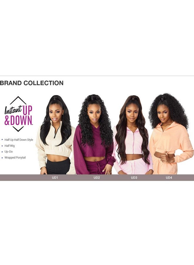 Sensationnel Instant Updown Halfwig Pony Instant Weave Up And Down 4 Style In 1 Half Wig Pony Drawstring Instant Up And Down Ud 4 (1B) - Image 5