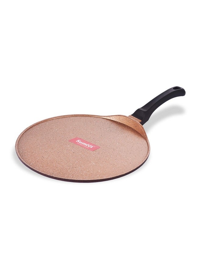 Sumeet Granite Finish NonStick Die Cast 4mm Thick Dosa Tawa - 30.5 cm, Peach Color - Image 1
