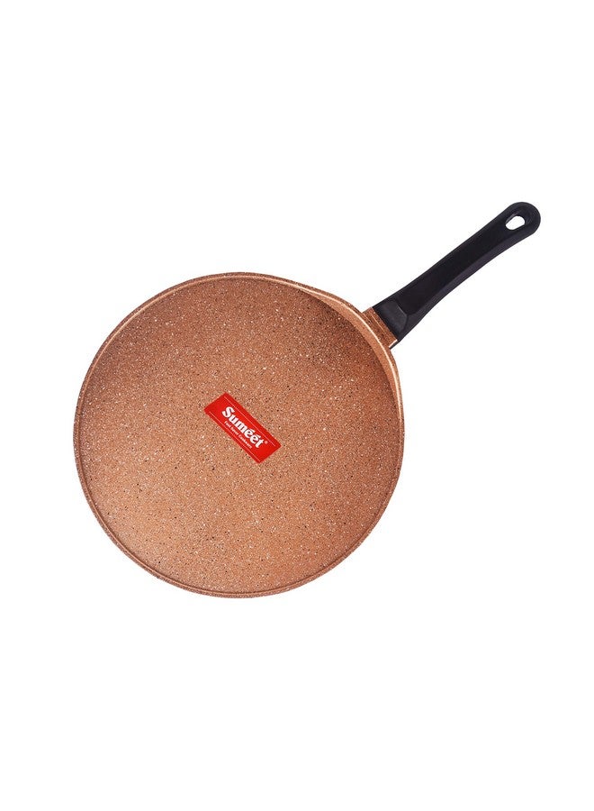 Sumeet Granite Finish NonStick Die Cast 4mm Thick Dosa Tawa - 30.5 cm, Peach Color - Image 2