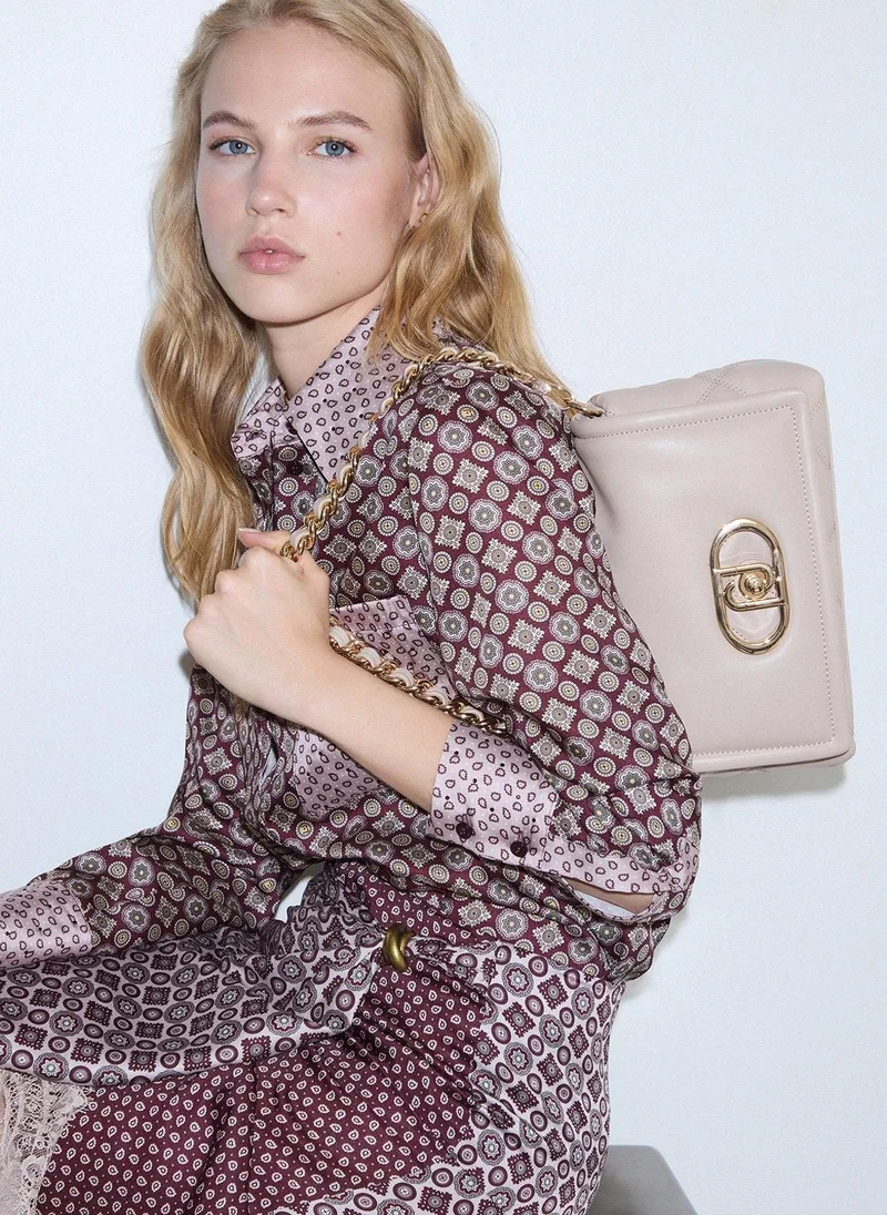 ليو جو Medium LaPuffy Bag with Quilted Design
