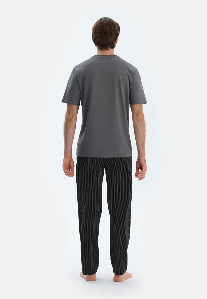 dagi Striped Regular/Classic Fit Trousers Cotton Blend Sleepwear