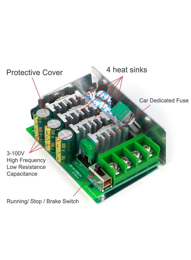 RioRand 7-70V PWM DC Motor Speed Controller Switch 30A - Image 2