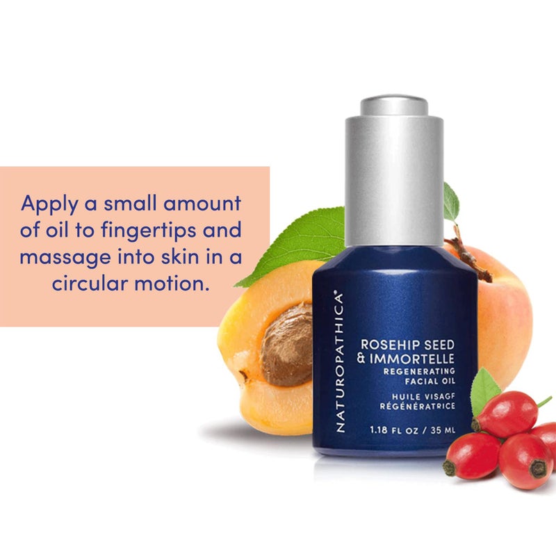 Naturopathica Rosehip Seed & Immortelle Regenerating Facial Oil, Daily Face Oil for Softened Fine Lines and a Healthy Glow, Lightweight Face Oil for Men and Women, 1.18 fl oz - Image 5