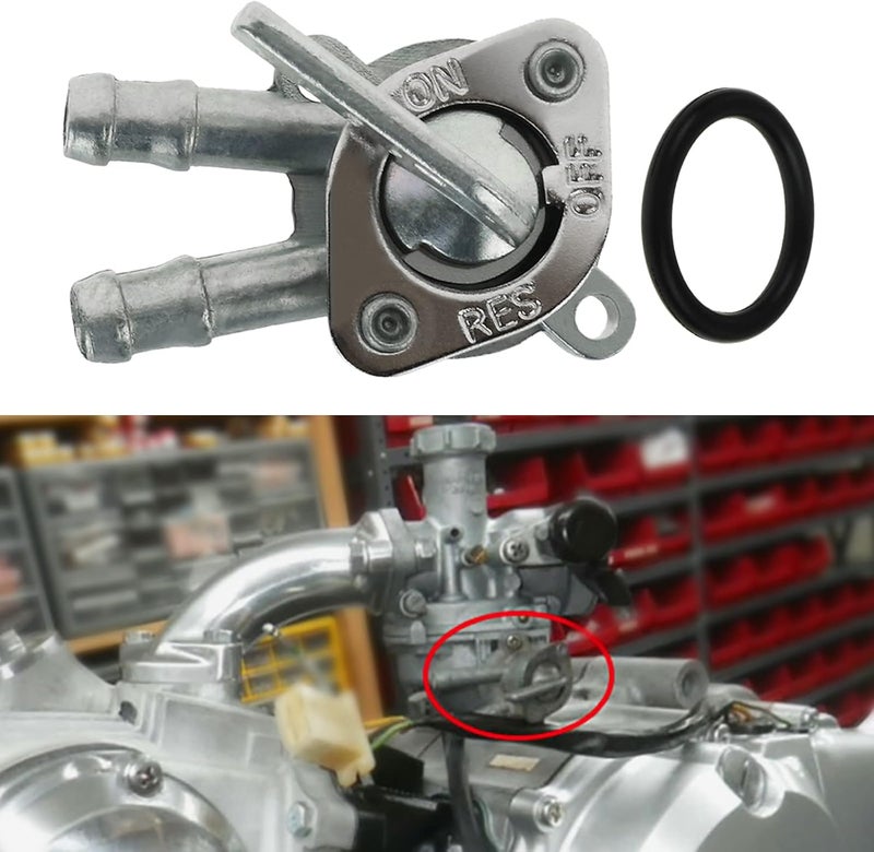 FLYPIG Fuel Petcock Fuel Gas Switch assembly for Honda TRX70 TRX90 TRX125 CT110 CT90 CT70 ATC110 ATC70/C70 PASSPORT Shut Off ON/OFF Valve 16951-459-920 - Image 3