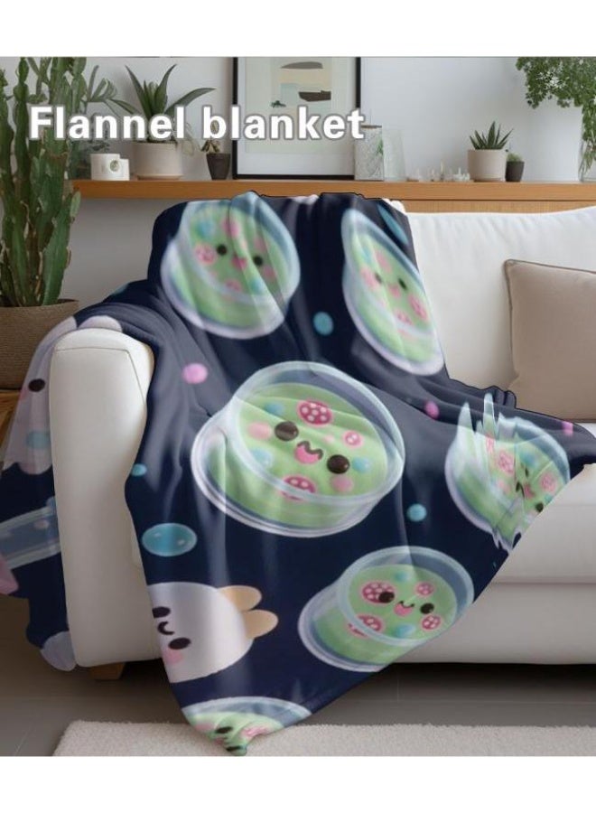 عام بطانية رقيقة من الفانيلا الكرتونية للأطفال والرضع (دافئة ومريحة، ومناسبة للنوم والألعاب) 70 سم * 100 سم - Image 5