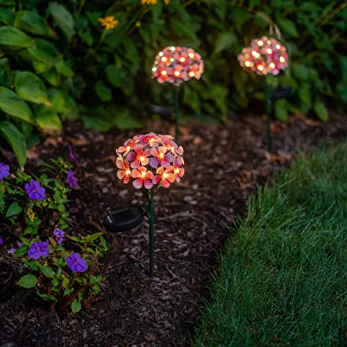 Touch Of ECO Solar LED Metal Flower Stake Light - Perfect for Your Garden, Patio, Walkway, or Outdoor Living Area - Includes 1 Flower Light - Image 2