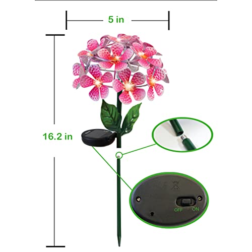 Touch Of ECO Solar LED Metal Flower Stake Light - Perfect for Your Garden, Patio, Walkway, or Outdoor Living Area - Includes 1 Flower Light - Image 3