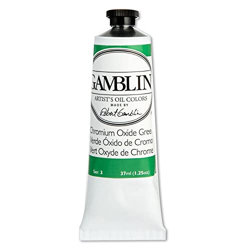Gamblin Artist Oil 37Ml Chromium Oxide Green - Image 2