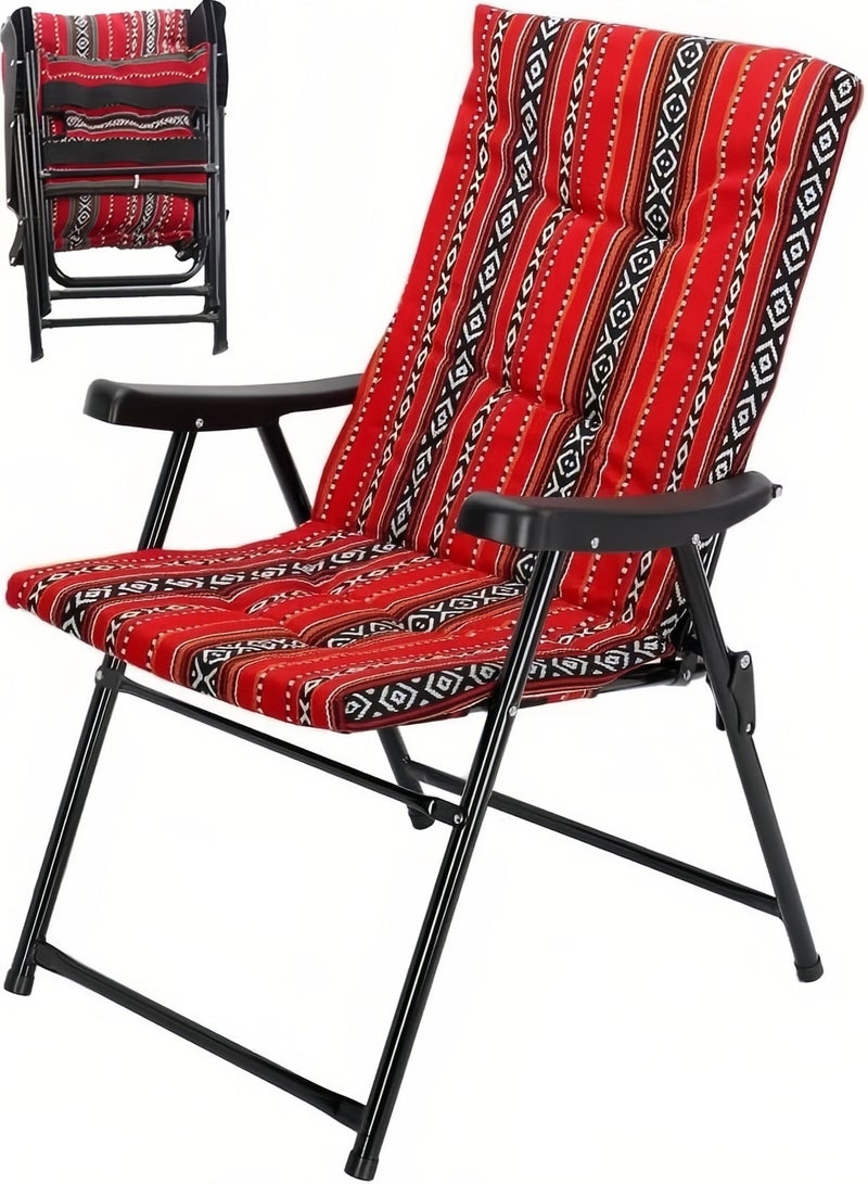 ETG Portable Folding Camping Chair – Lightweight Aluminum Frame, Padded Seat, Heavy Duty Support for Outdoor, Patio, and Travel Use - Image 1