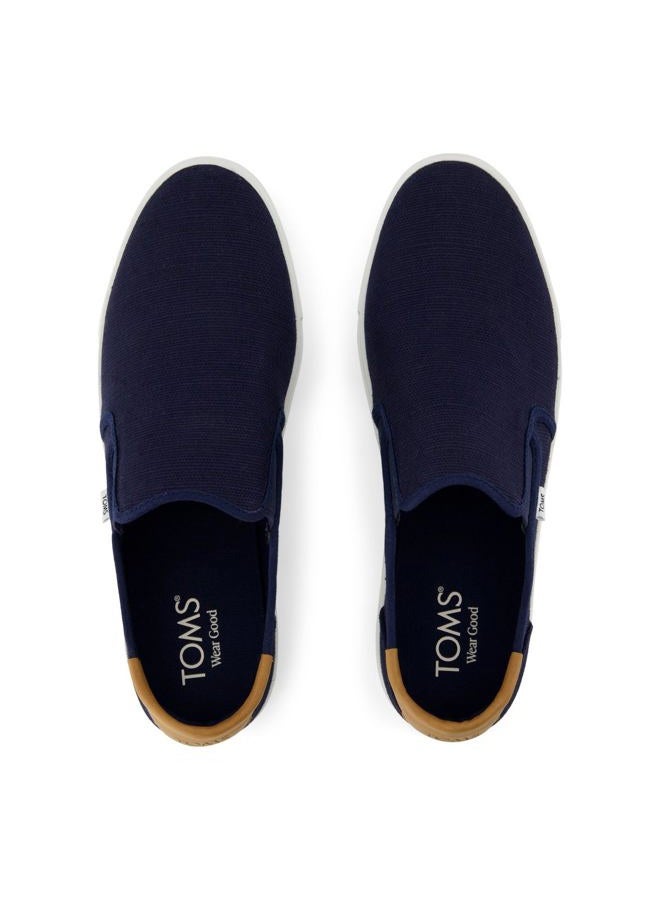 TOMS MENS 10022031 BAJA 2.0 Canvas Slip-On Shoes, NAVY BLUE, 43.5 EU - Image 5