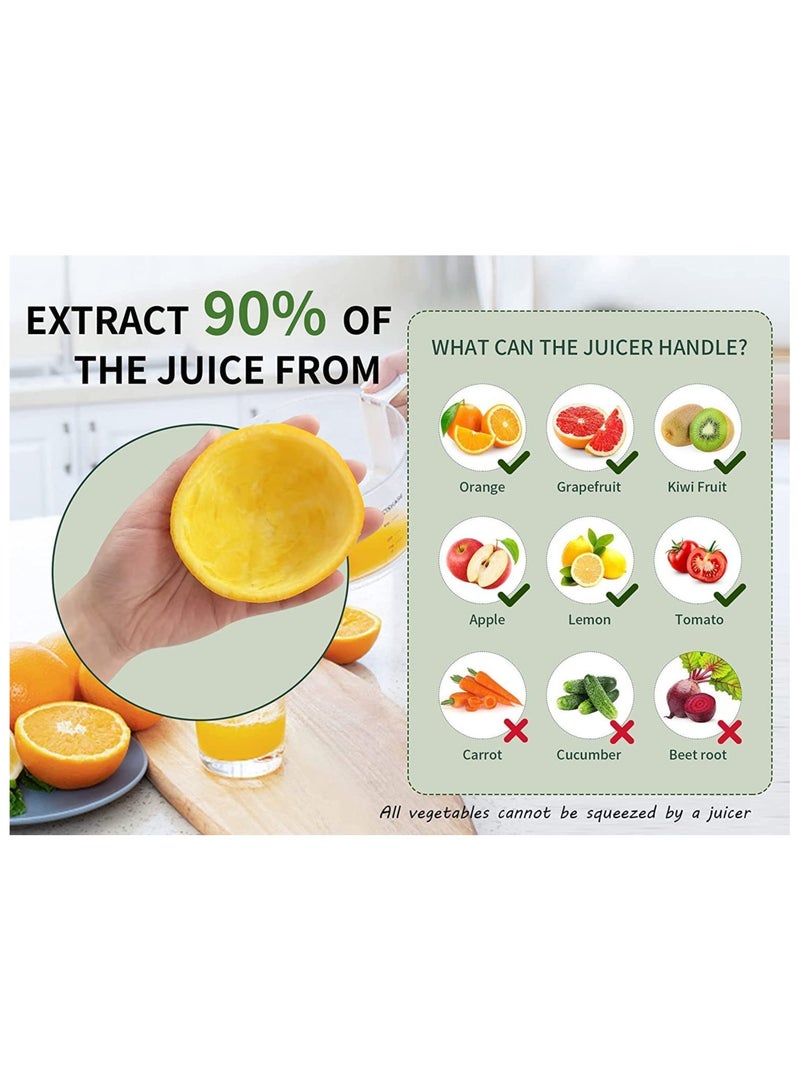 ELTRAZONE Electric Citrus Juicer,Orange Juice Squeezer with Powerful Motor and USB Charging Cable,Juicer Extractor,Lime Juicer - Image 4