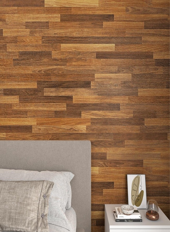 Decotalk Butcher Block Contact Paper Wood Contact Paper 17.7x120 Inch Dark Wood Contact Paper for Countertops Dark Brown Butcher Block Contact Paper Wood Peel and Stick Wallpaper Woods Vinyl Wrap - Image 5