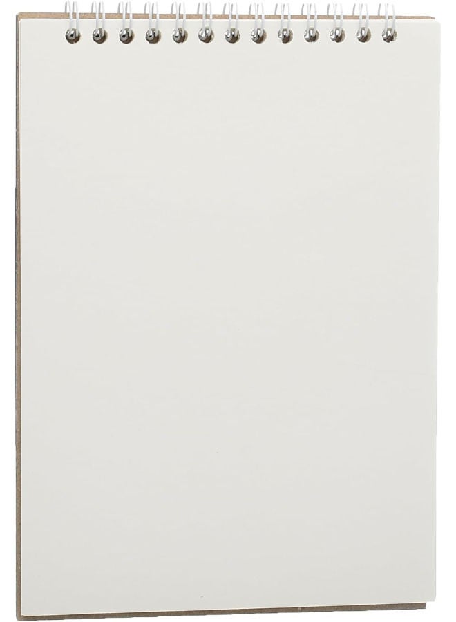 Yassin Blank Wire Notebook, 50 Sheets 17x15cm for Sketches and Creative Notes - Image 3