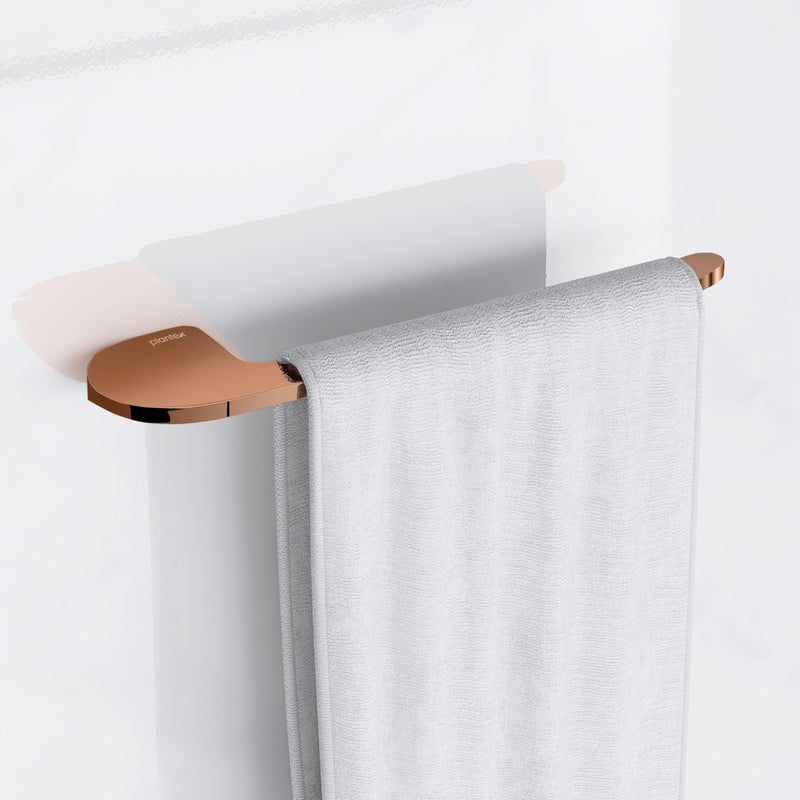 plantex Plantex Smero Pure Brass Napkin Holder/Ring/Hand Napkin Holder for Wash Basin/Bathroom Accessories - Smart(PVD Rose Gold)  - Image 1