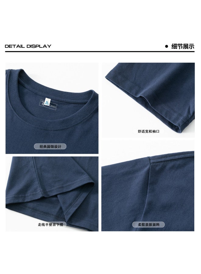 Tucano Men's Summer American High Street Short Sleeve T-shirt - Loose Fit Thin Casual Tee For Teens, Breathable Cotton Crewneck Basic Top Trendy Streetwear - Image 5