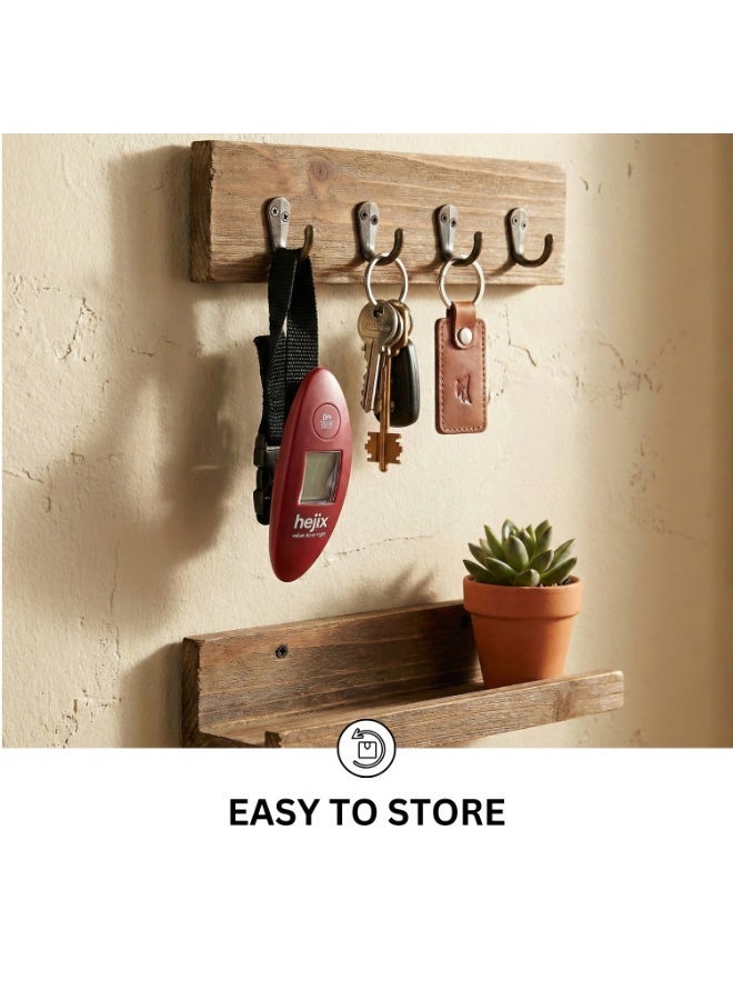  حىجيقس Digital Luggage Scale - Portable Travel Suitcase Weight Scale, Compact & Lightweight, Oval Shape, Easy to Use for Accurate Measurements, 40 KG/88.18 Lbs Capacity - Image 3