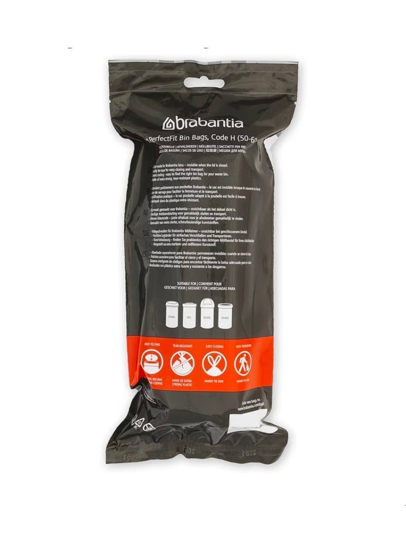 Brabantia Heavy Duty Bin Liners H 50-60L - 20Bags - Image 2